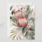 Invitation à l'anniversaire de Protea (Dos)