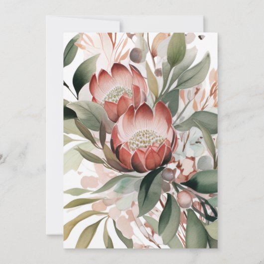 Invitation à l'anniversaire de Protea (Dos)