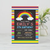 Invitation à l'anniversaire de Rainbow (Debout devant)
