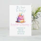 Invitation à l'anniversaire de Rainbow (Debout devant)