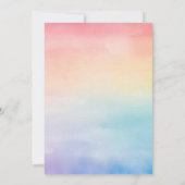 Invitation à l'anniversaire de Rainbow (Dos)