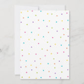 Invitation à l'anniversaire de Rainbow (Dos)