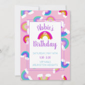 Invitation à l'anniversaire de Rainbow (Devant)