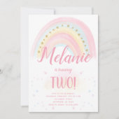 Invitation à l'anniversaire de Rainbow (Devant)