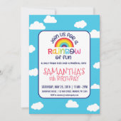Invitation à l'anniversaire de Rainbow (Devant)