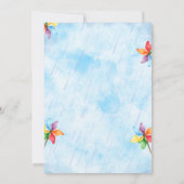 Invitation à l'anniversaire de Rainbow (Dos)