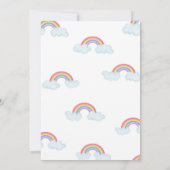 Invitation à l'anniversaire de Rainbow (Dos)