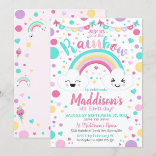 Invitation à l'anniversaire de Rainbow - Rainbow P