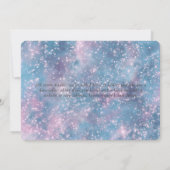 Invitation à l'anniversaire de Rainbow Unicorn (Dos)