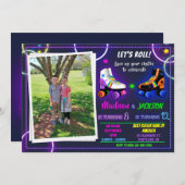 Invitation à l'anniversaire de Roller pour la phot (Devant / Derrière)