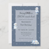 Invitation à l'anniversaire de Snowman (Devant)