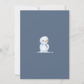 Invitation à l'anniversaire de Snowman (Dos)