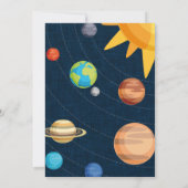 Invitation à l'anniversaire de Space Planet (Dos)
