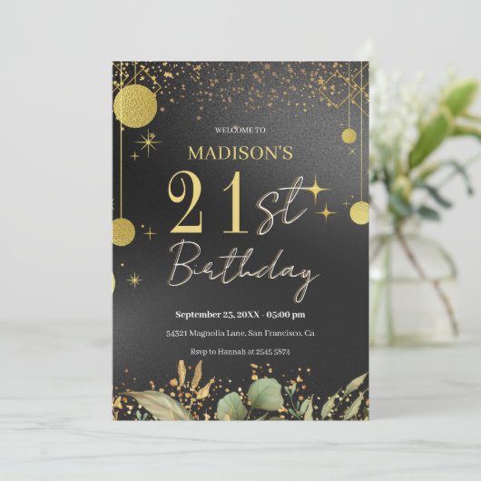 Invitation à l'anniversaire de Sparkle (Debout devant)