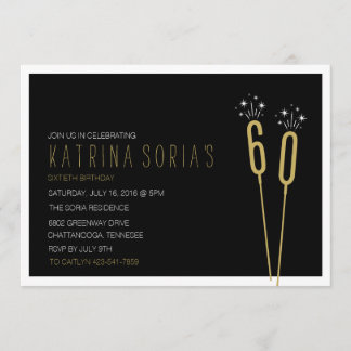 Invitation à l'anniversaire de Sparkler Soiree