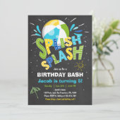 Invitation à l'anniversaire de Splish Splash (Debout devant)