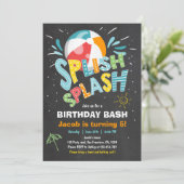 Invitation à l'anniversaire de Splish Splash (Debout devant)