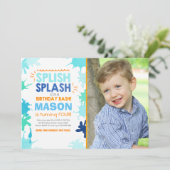 Invitation à l'anniversaire de Splish Splash (Debout devant)