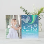 Invitation à l'anniversaire de Splish Splash Merma (Debout devant)