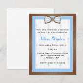 Invitation à l'anniversaire de Stately Men (Devant / Derrière)