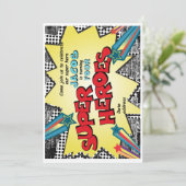 INVITATION À L'ANNIVERSAIRE DE SUPER HERO (Debout devant)