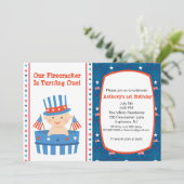 Invitation à l'anniversaire de tous les garçons am (Debout devant)