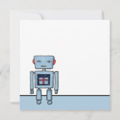 Invitation à l'anniversaire de Toy Robot (Dos)