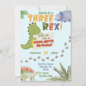 Invitation à l'anniversaire de TROIS REX (Devant)