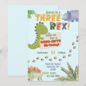 Invitation à l'anniversaire de TROIS REX (Devant / Derrière)