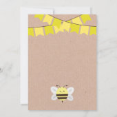 Invitation à l'anniversaire de Twins Bees Bee (Dos)