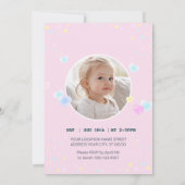 Invitation à l'anniversaire de vol de la licorne (Dos)