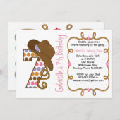 Invitation à l'anniversaire de Western Big Seven G (Devant / Derrière)