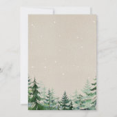 Invitation à l'anniversaire de Winter Wild One (Dos)