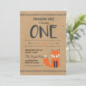 Invitation à l'anniversaire de Woodland Fox Chevro (Debout devant)