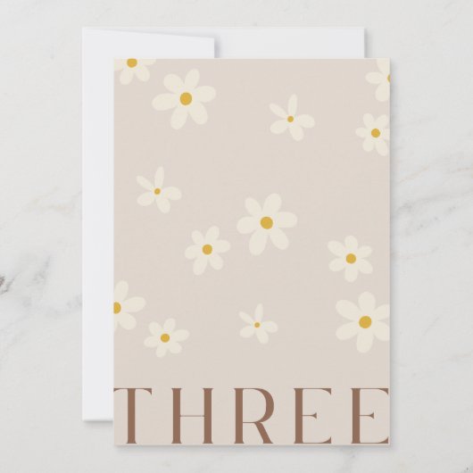 Invitation à l'anniversaire de Young Wild & Three (Dos)