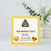 Invitation à l'anniversaire d'Emoji (Debout devant)
