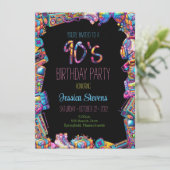 Invitation à l'anniversaire des années 90 (Debout devant)