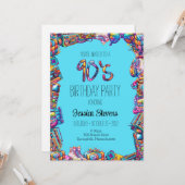 Invitation à l'anniversaire des années 90 (Devant/Arrière en situation)