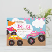 Invitation à l'anniversaire des camionnettes rose (Debout devant)