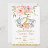 Invitation à l'anniversaire des Eléphants Twin Gir (Devant)