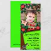 Invitation à l'anniversaire des enfants 055 : Mais (Devant / Derrière)