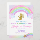 Invitation à l'anniversaire des fées, Fée arc-en-c (Devant / Derrière)
