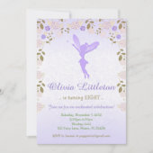 Invitation à l'anniversaire des fées florales - Fé (Devant)