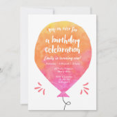 Invitation à l'anniversaire des filles (Devant)