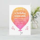 Invitation à l'anniversaire des filles (Debout devant)