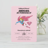 Invitation à l'anniversaire des filles superfilles (Debout devant)