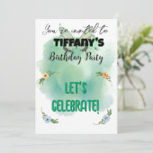 Invitation à l'anniversaire des fleurs et des papi (Debout devant)