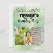 Invitation à l'anniversaire des fleurs et des papi (Devant)