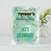 Invitation à l'anniversaire des fleurs et des papi (Debout devant)