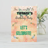 Invitation à l'anniversaire des fleurs et des papi (Debout devant)
